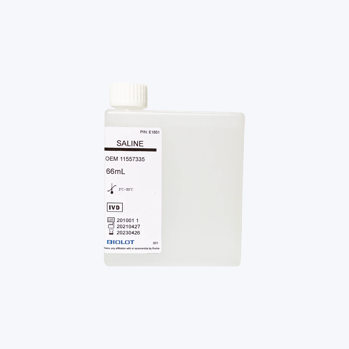 Saline B1851 · Front packaging view