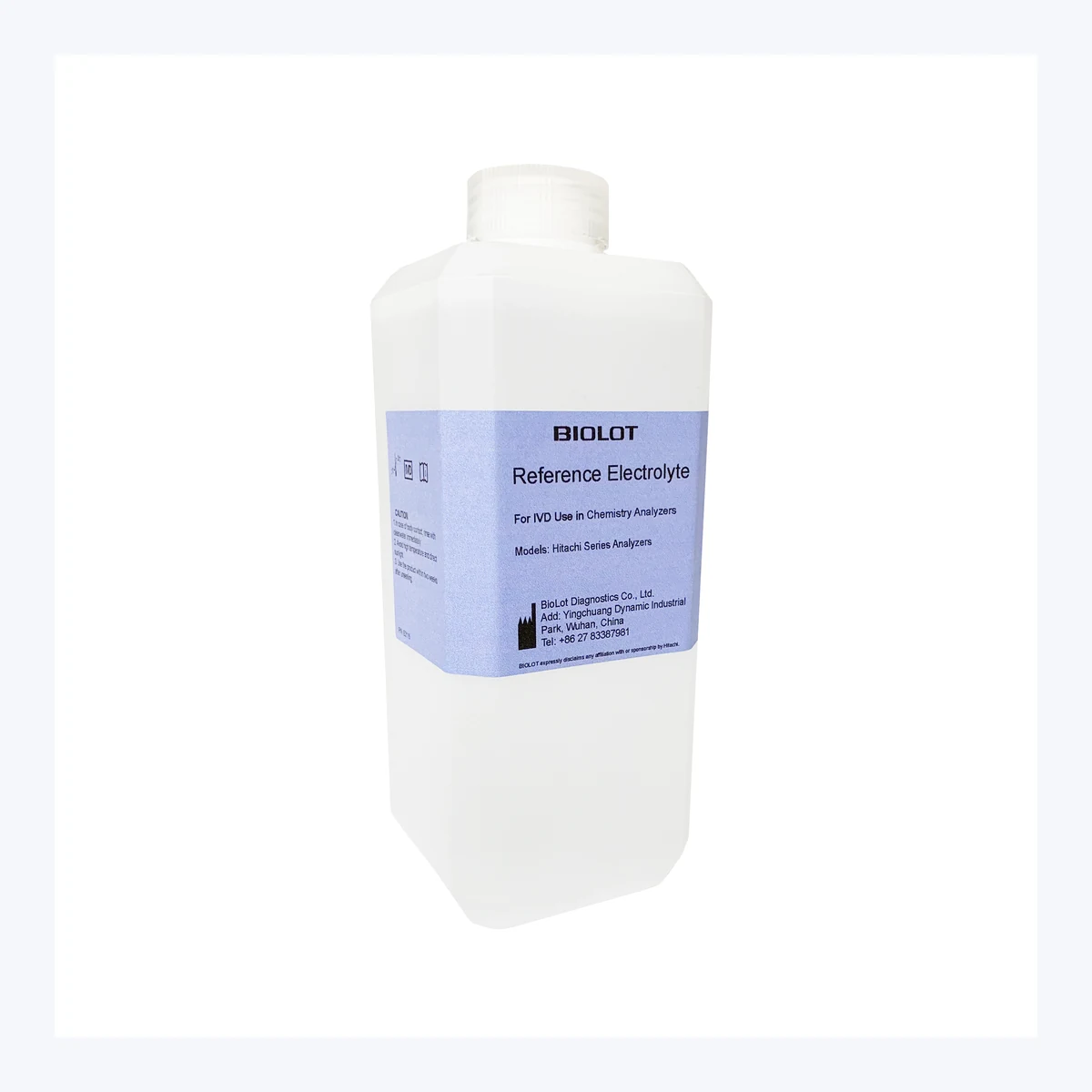 Reference Electrolyte B2115 · Front packaging view