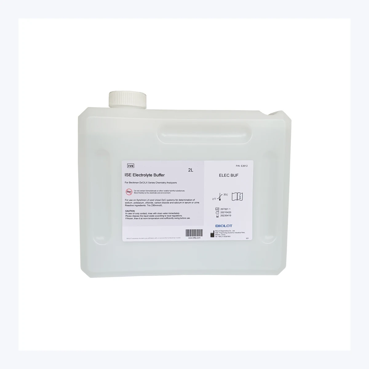 Electrolyte Buffer B2612 · Front packaging view