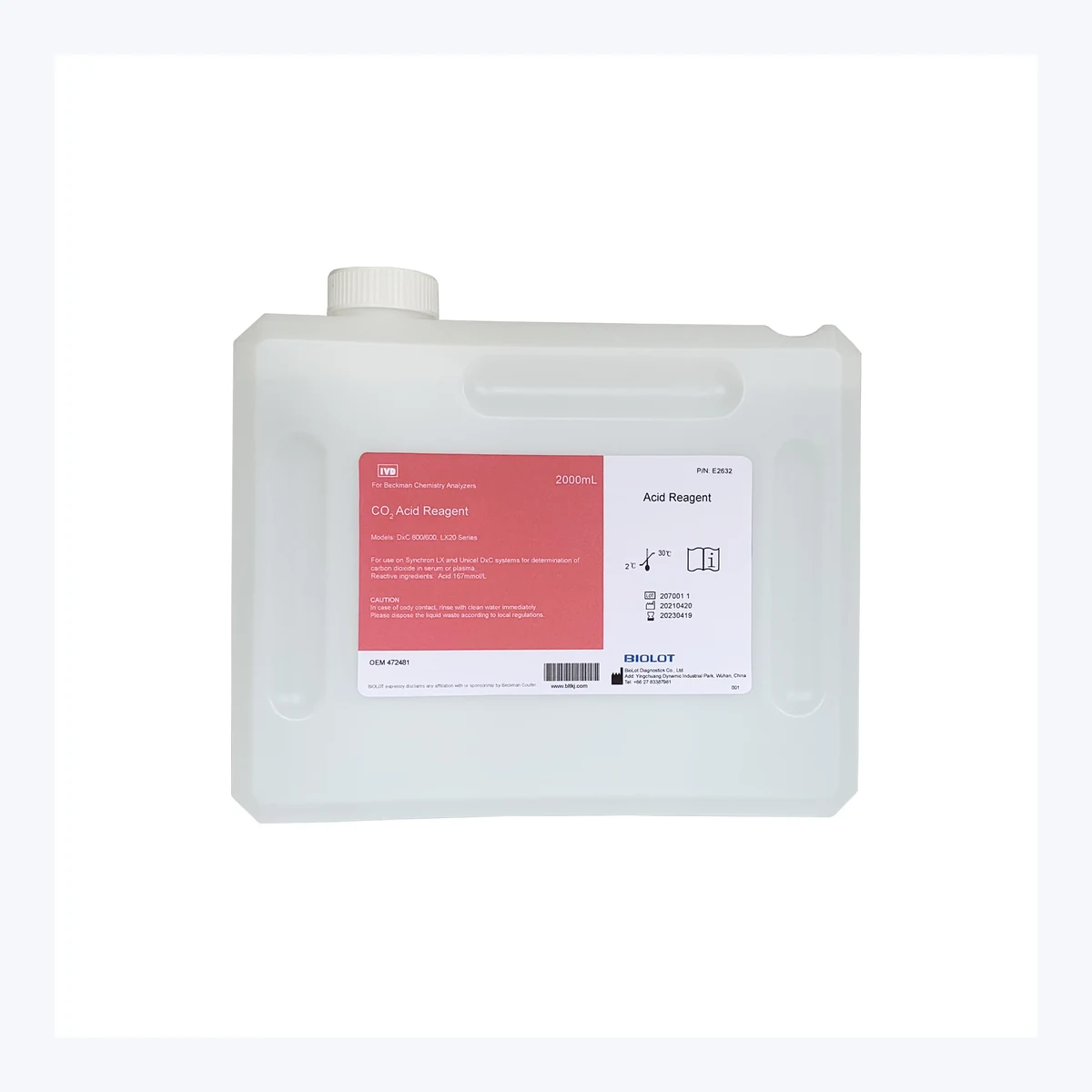 CO2 Acid Reagent B2632 · Front packaging view