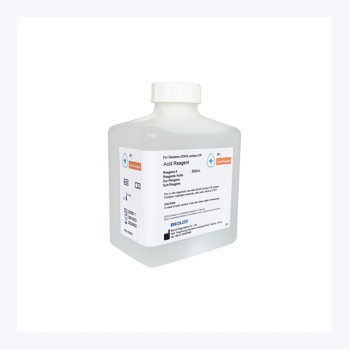 Acid Reagent B3521 · Front packaging view