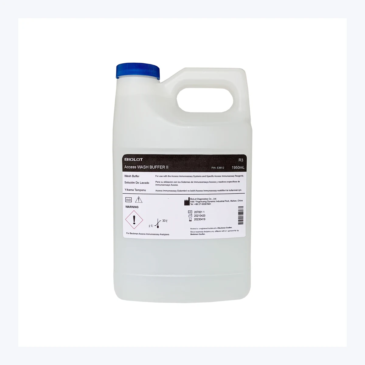 Access Wash Buffer II B3612 · Front packaging view