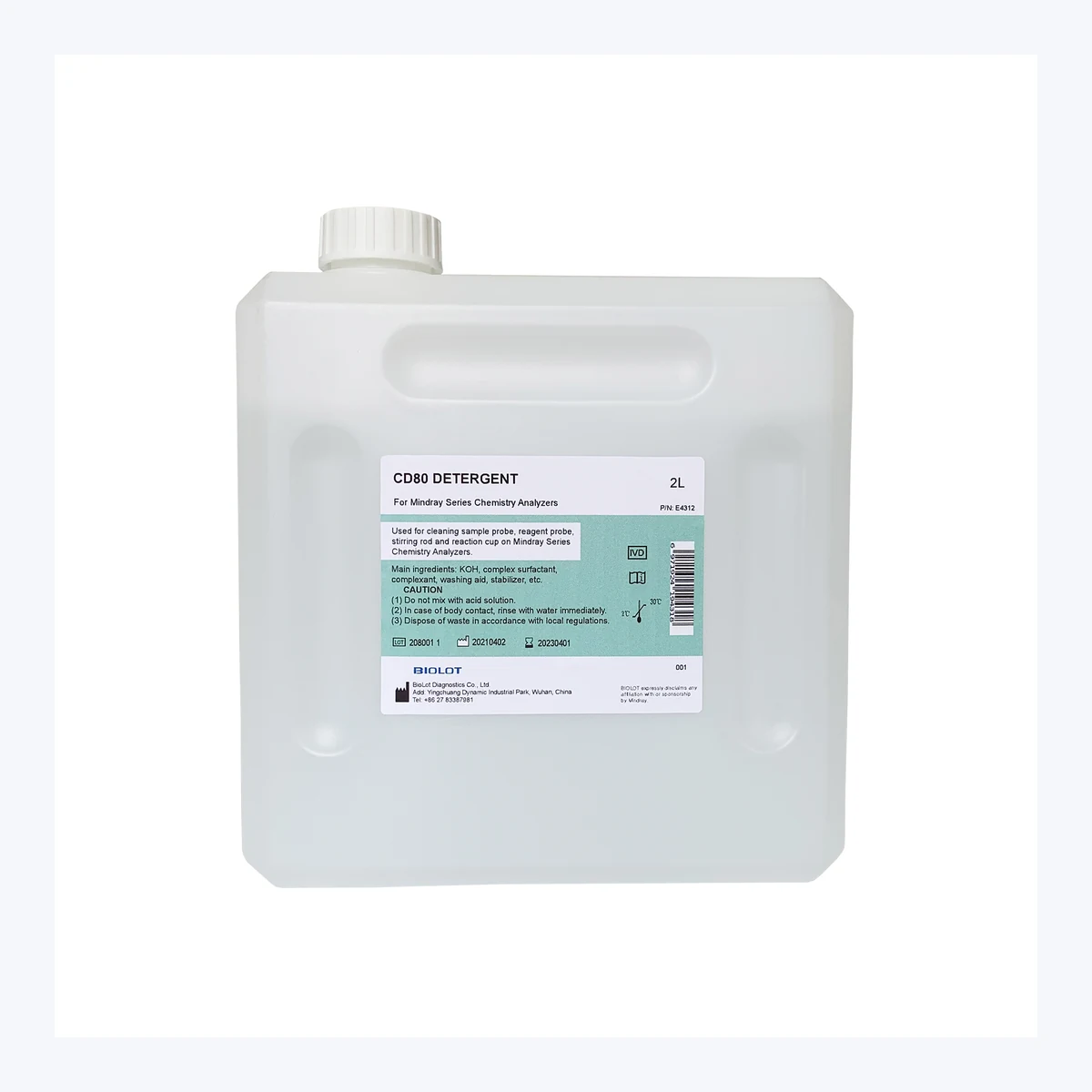 CD80 Detergent B4312 · Front packaging view